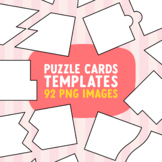 Matching Game Puzzle Cards Templates, Movable Match Up Car