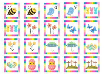 Preview of Matching Game- "Spring/Easter"