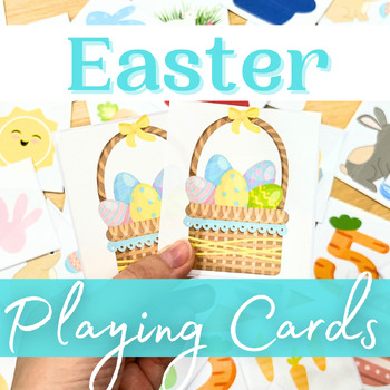 Preview of Easter Activities for Matching Games with Playing Cards