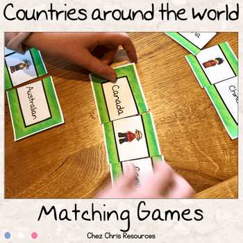 Preview of Matching Games - Countries, Capitals, Flags and Nationalities
