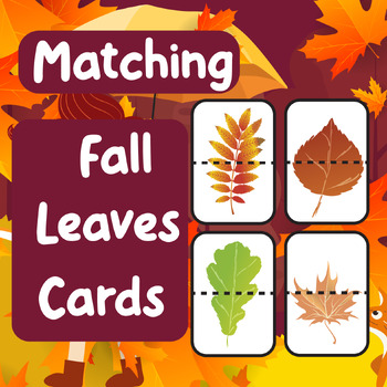 Preview of Matching Leaves Fall Activity for Preschool Kids