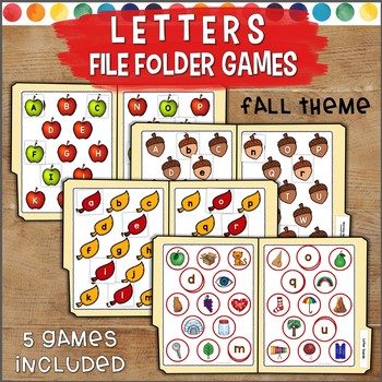 Learning Letter I and J literacy Centers File Folder Games PreK-K 