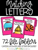 Matching Letters File Folders (Uppercase and Lowercase Included)
