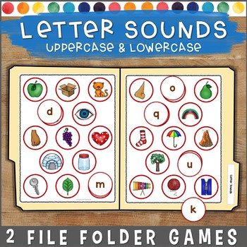 matching letters to letter sounds file folder games by exceptional thinkers