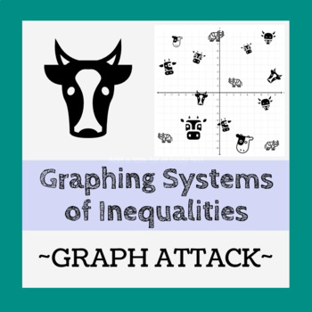 Preview of Graphing Systems of Inequalities - Graph Attack (Cow Zapping)