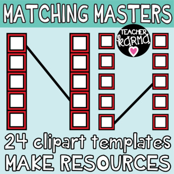 Preview of Matching Masters Clipart Templates, Create Your Own Resources