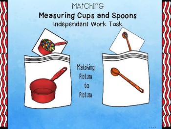 Preview of Matching Measuring Cups and Spoons