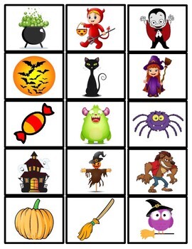Halloween Memory Matching Game by Early Childhood Resource Center