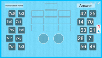 Preview of Matching Multiplication and Division Facts for 7 Times Tables