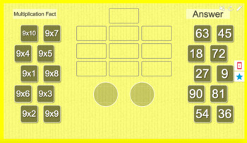 Preview of Matching Multiplication and Division Facts for 9 Times Tables