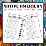 Matching Native American Vocabulary Pictures and Sentences