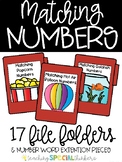 Matching Numbers File Folders (Number words, too!)