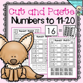 Matching Numbers to 20 (11-20) - Cut and Paste, Teen Numbe