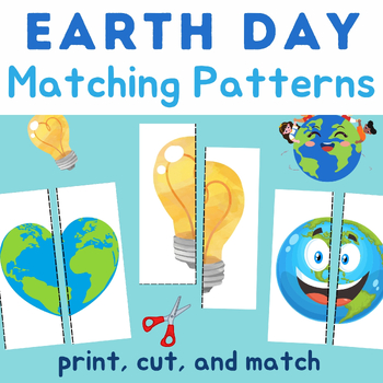 Preview of Earth Day Activities For Preschoolers - Matching Patterns Earth Day