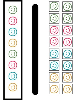 Matching Patterns Task Cards (ABLLS-R Aligned B13) - Smiley Faces