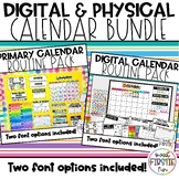 Matching Physical and Digital Calendar Kits for Primary Gr