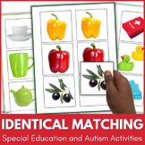 Matching Identical Pictures Activities Autism Special Educ