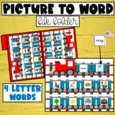 Matching Picture to Word File Folder Activities for Autism