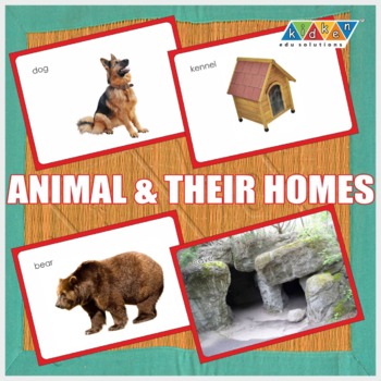 Matching Pictures | Pairing of Cards - Animal and Their Home | TPT