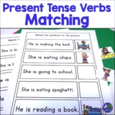Matching Sentences to Pictures Present Tense Verbs Comprehension