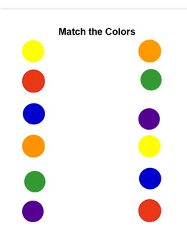 Matching Practice: Shapes, Colors, and Numbers by Teach by Play | TPT