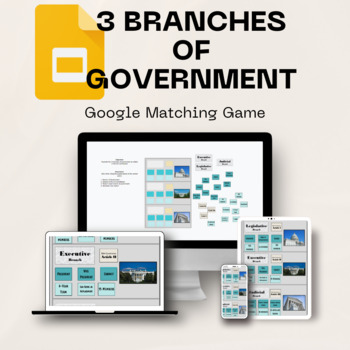 Preview of Matching Puzzle Game: 3 Branches of Government