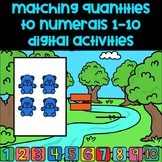Matching Quantities to Numerals- digital activity & google slides