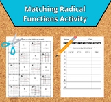 Matching Radical Functions Equations and Graphs Activity