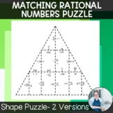 Matching Rational Numbers Shape Puzzle TEKS 7.2a - Math Ga