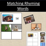 Matching Rhyming Words Pictures Language Activity