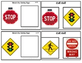 Matching Safety Signs - task box cards - Special Education