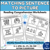 Matching Sentence To Picture - Reading Comprehension Worksheets