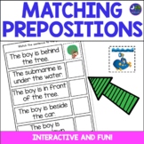 Matching | Prepositions | Sentences to Pictures Boom Cards