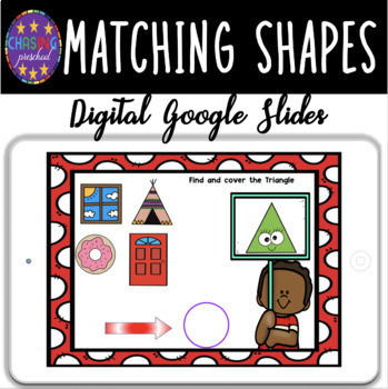 Preview of Matching Shapes| Digital Google Classroom|Distance Learning|