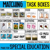 Matching Task Cards Special Education