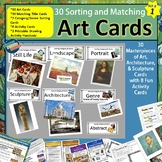 Matching & Sorting Masterpieces of Art Cards (Grades 2-4+)