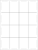Free Matching Squares Puzzle Templates