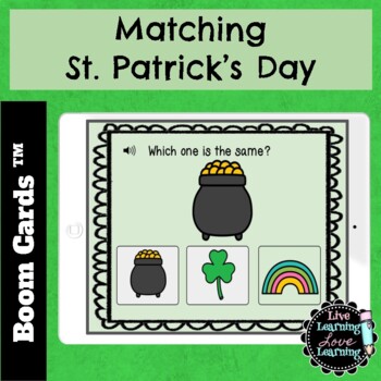 Preview of Matching St. Patrick's Day Boom Cards