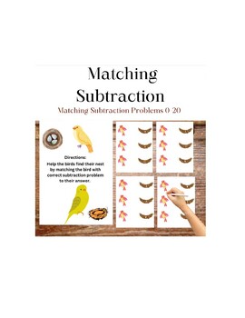 Preview of Matching Subtraction 0-20