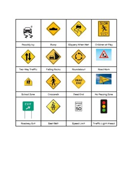 Matching: Traffic Signs #2 by Eduvine Resources | TpT