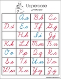 Montessori Matching Upper and Lower case cursive letters. A to Z