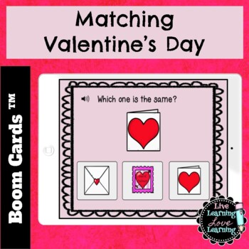 Preview of Matching Valentine's Day Boom Cards
