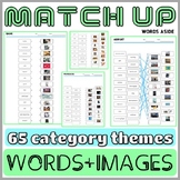 Matching Vocabulary Worksheets Puzzles ESL SpEd Speech Therapy