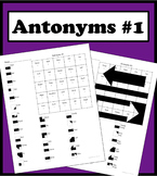Matching Words With Its Antonym Color Worksheet #1