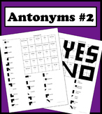 Matching Words With Its Antonym Color Worksheet #2