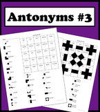 Matching Words With Its Antonym Color Worksheet #3