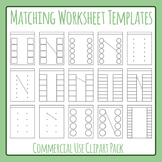 Matching Worksheet Template / Page Layout Clip Art / Clipa