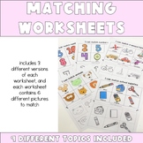 Matching Worksheets