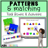 Matching and Patterns Task Boxes for Special Education or 