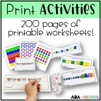 Matching and Patterns Task Boxes for Special Education or Preschool Math  Centers - ABA in School